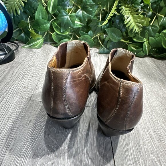 Lucchese Charlie Horse Women's Mules 7.5 B Western Brown Leather - Picture 5 of 10